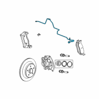 OEM 2002 Dodge Ram 1500 Line-Brake Diagram - 55366909AB