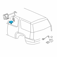 OEM 2008 Chevrolet Suburban 1500 Rear View Camera Image Displacement Module Assembly Diagram - 15877571