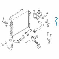 OEM 2015 Ford Mustang Reservoir Hose Diagram - FR3Z-8C362-D