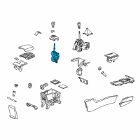 OEM 2012 Honda Accord Bracket Set, Select Lever Diagram - 54200-TA5-A41