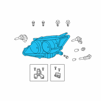 OEM 2012 Scion tC Composite Headlamp Diagram - 81130-21200