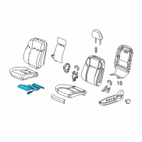 OEM 2015 Acura RLX Tci, Front Seat Cushion Diagram - 81219-TY2-A21