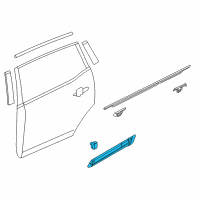 OEM 2019 Lincoln MKT Side Molding Diagram - AE9Z-7425556-AA