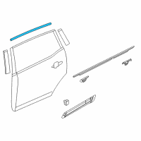 OEM 2017 Lincoln MKT Upper Molding Diagram - AE9Z-74255A61-A