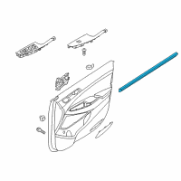 OEM 2020 Hyundai Tucson Weatherstrip-Front Door Belt Inside LH Diagram - 82231-D3000