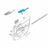 OEM 2017 Hyundai Tucson Power Window Assist Switch Assembly Diagram - 93575-D3010-4X