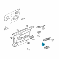 OEM 2005 Acura TSX Switch Assembly, Remote Control Mirror Diagram - 35190-SEC-C01