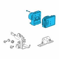 OEM 2017 Chevrolet Suburban ABS Control Unit Diagram - 84256788