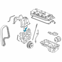 OEM 1999 Acura CL Rubber A, Engine Mounting Bracket Seal Diagram - 11925-PAA-A00