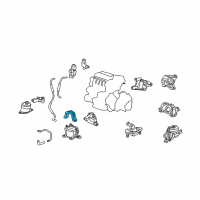 OEM 2012 Honda Crosstour Stopper, FR. Engine Mount Diagram - 50835-TA0-A02