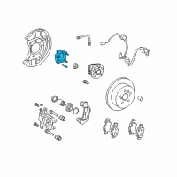 OEM 2013 Toyota Sienna Bearing Retainer Diagram - 42423-08020