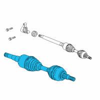 OEM 2021 Chevrolet Traverse Axle Assembly Diagram - 84750308