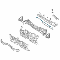 OEM Hyundai Genesis Weatherstrip-Hood Diagram - 86430-3M100