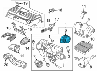 OEM 2022 Honda CR-V Tube, Air Cleaner Diagram - 17212-5K0-A00