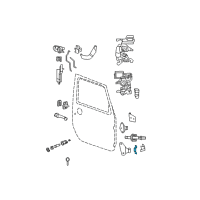 OEM Jeep Gladiator Loop-Door Check Strap Body Half Diagram - 55397400AD