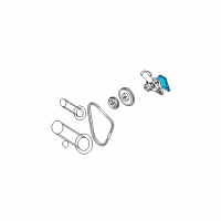 OEM 1994 Hyundai Scoupe Gasket-Water Pump Diagram - 25124-22000