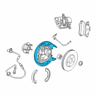 OEM 1994 Dodge Spirit Shield-Brake Diagram - 4423663