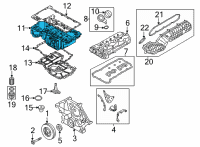 OEM 2022 BMW X5 Upper Oil Pan Diagram - 11-13-7-852-270