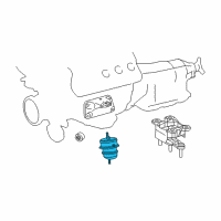 OEM 2018 Lexus LC500 INSULATOR, Engine Mounting Diagram - 12361-38290