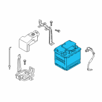 OEM 2021 Hyundai Ioniq Battery Assembly Diagram - 37110-G2410