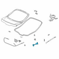 OEM Acura Integra Cylinder, Trunk Diagram - 74861-ST7-A11