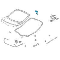 OEM Acura Integra Hinge, Driver Side Tailgate Diagram - 68260-ST7-Z00ZZ