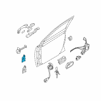 OEM 2008 Kia Rio5 Hinge Assembly-Door Upper LH Diagram - 793101G000