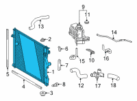 OEM 2022 Toyota Mirai Radiator Diagram - 16400-77110