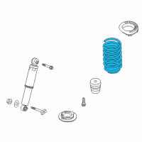 OEM Kia Forte Koup Rear Suspension-Coil Spring Diagram - 553301M520