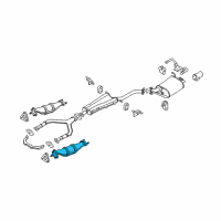 OEM 2004 Infiniti G35 Three Way Catalytic Converter Diagram - 208B3-CG725