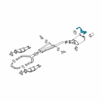 OEM Infiniti G35 Mounting Assembly - Exhaust, Rubber Diagram - 20742-AF400