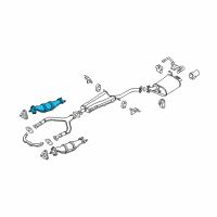 OEM 2005 Infiniti G35 Three Way Catalytic Converter Diagram - 208B2-CG725