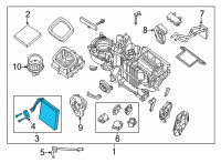 OEM 2022 Nissan Frontier EVAPORATOR ASSY-FRONT Diagram - 27280-9BU0A