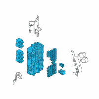 OEM 2014 Infiniti Q50 Block Assembly-Junction Diagram - 24350-7991A