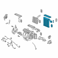 OEM 2022 Honda Accord EVAPORATOR Diagram - 80211-TVA-A21