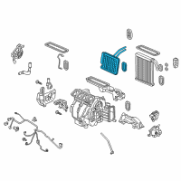 OEM Honda Accord Core Sub-Assembly, Heater Diagram - 79115-TVA-A01