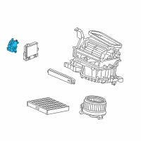 OEM 2020 Acura RLX Motor Assembly, Fresh/Recirculating Diagram - 79350-TY2-A01