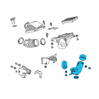 OEM 2010 Acura ZDX Tube Assembly, Air Intake Diagram - 17245-RP6-A00