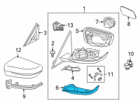 OEM 2021 BMW M340i xDrive HOUSING LOWER SECTION, RIGHT Diagram - 51-16-7-498-204