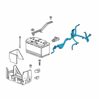 OEM 2019 Chevrolet Traverse Positive Cable Diagram - 84703336