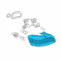 OEM BMW 135i Tail Light, Left Diagram - 63-21-7-285-641