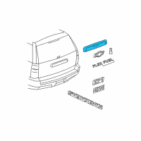 OEM Chevrolet Tahoe Applique Diagram - 23168608