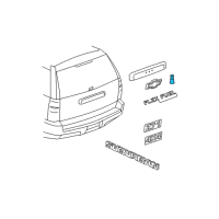 OEM 2010 Chevrolet Suburban 1500 Release Switch Diagram - 15798062