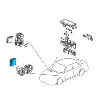 OEM 1998 Honda Accord System Unit, Multi Plex Control (Driver Side) Diagram - 38800-S84-A22