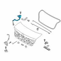 OEM 2016 Kia Optima Hinge Assembly-Trunk Lid Diagram - 79210D4000