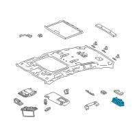 OEM 2021 Lexus LS500h Lamp Assy, Spot, RH Diagram - 81360-50210-C0