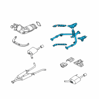 OEM 2009 Infiniti M35 Front Exhaust Tube Assembly Diagram - 20020-EJ90A