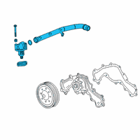 OEM Buick Regal Sportback Outlet Asm-Water Diagram - 12678779