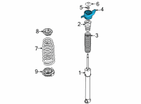 OEM 2021 Hyundai Sonata INSULATOR-STRUT Diagram - 55310-L0000