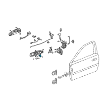 OEM Acura MDX Switch Assembly, Automatic Door Lock (Chromium Plating) Diagram - 35380-S0K-A01ZE